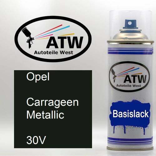 Opel, Carrageen Metallic, 30V: 400ml Sprühdose, von ATW Autoteile West.